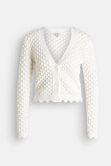 GUESS Strickjacke weiß