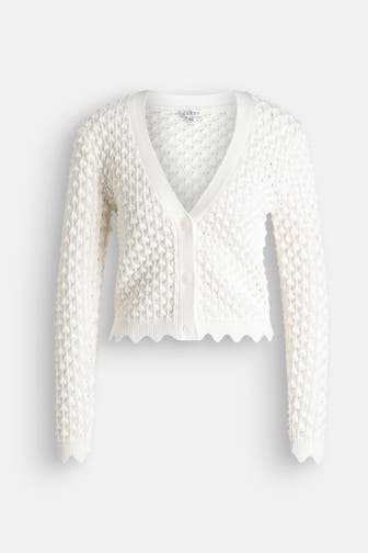 GUESS Strickjacke weiß