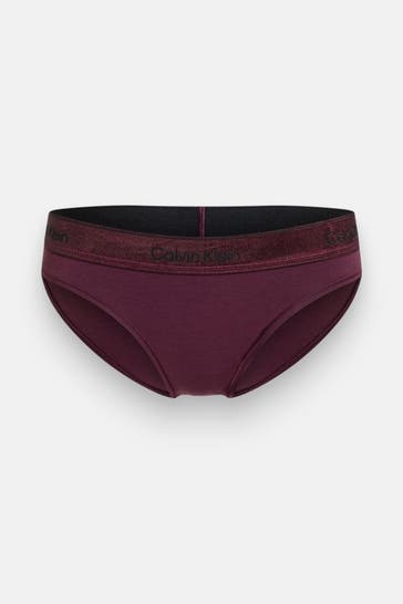 CALVIN KLEIN Slip aubergine