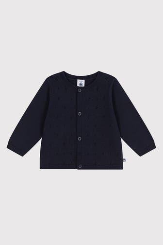 PETIT BATEAU Strickjacke dunkelblau