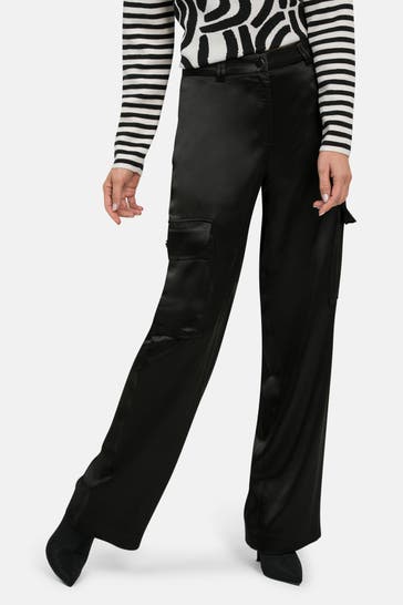 OUI Cargohose schwarz