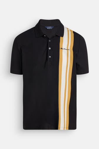 BEN SHERMAN Polo-Shirt schwarz