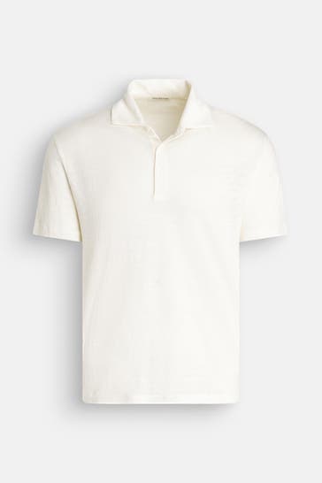 PHIL PETTER Leinen-Polo ecru