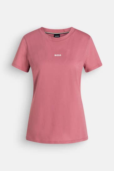 BOSS T-Shirt dunkelrosa