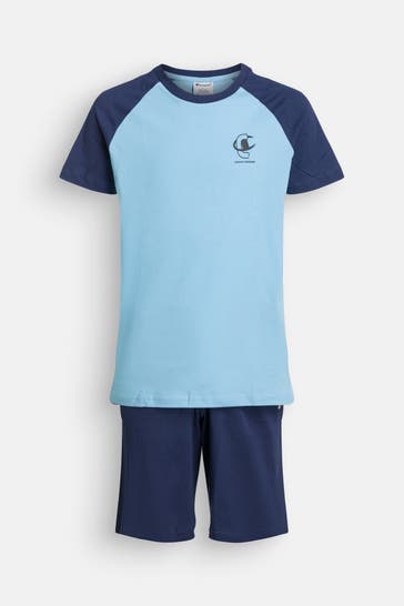 CHAMPION Set: T-Shirt und Sweatshorts zweifarbig