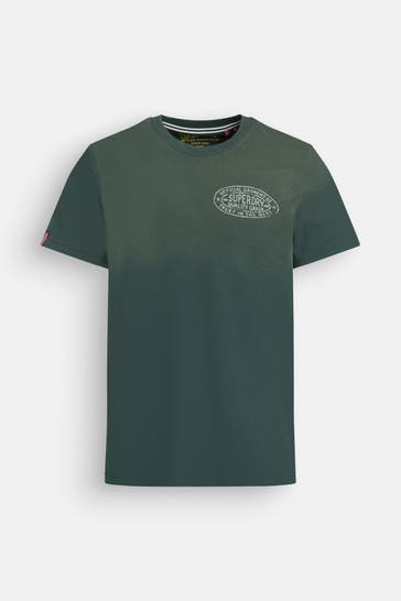 SUPERDRY T-Shirt graugrün