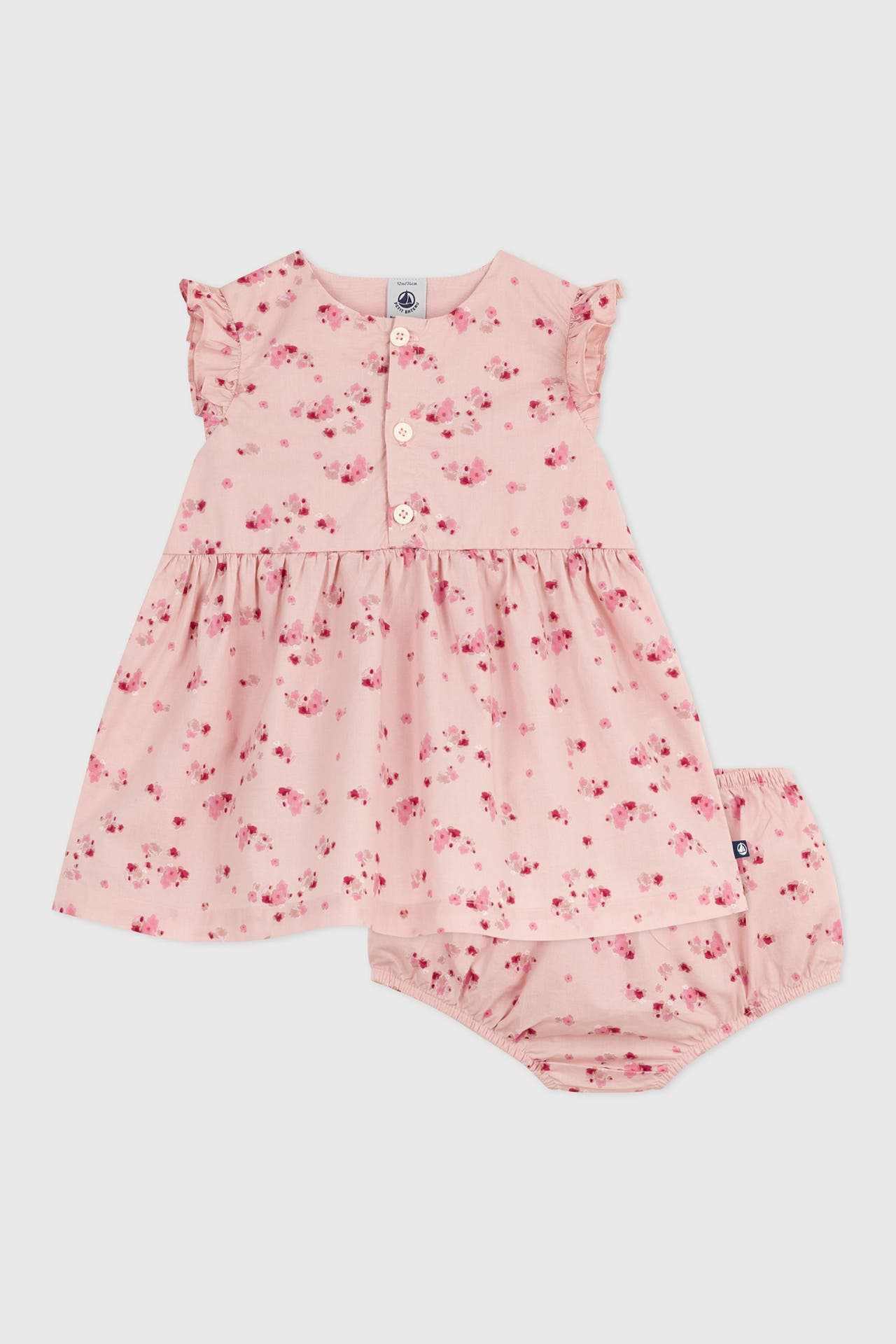 PETIT BATEAU Set: Kleid und Shorts floral, Bild 1