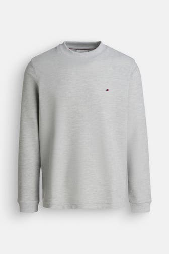 TOMMY HILFIGER Strickpullover hellgrau
