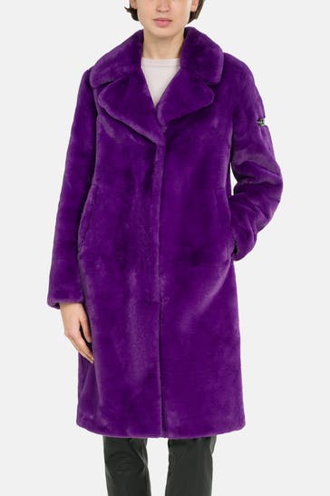 FRIEDA & FREDDIES NY Kunstfellmantel lila