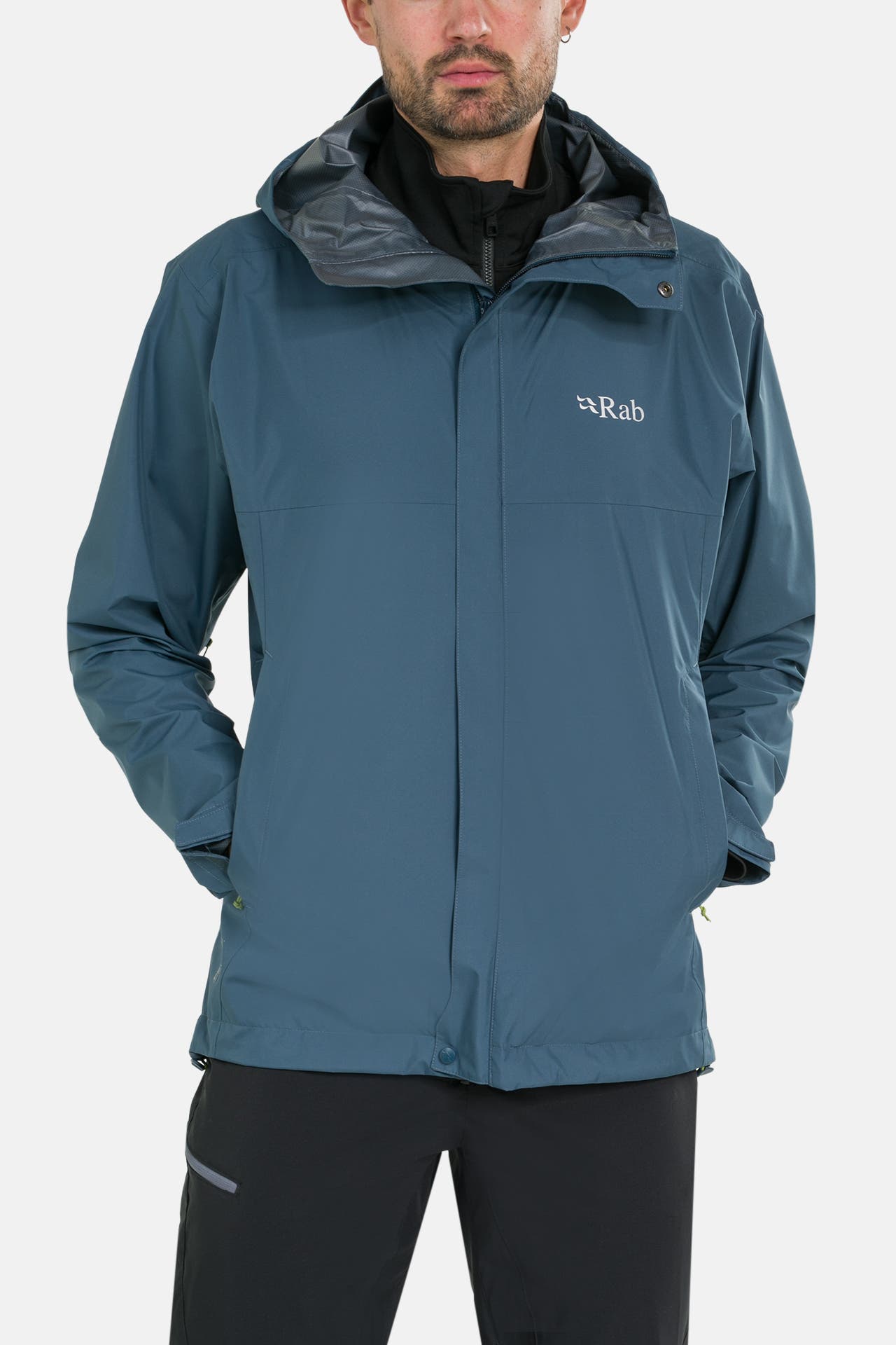 RAB Outdoorjacke 'Downpour' graublau, Bild 1