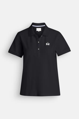 LA MARTINA Polo-Shirt schwarz