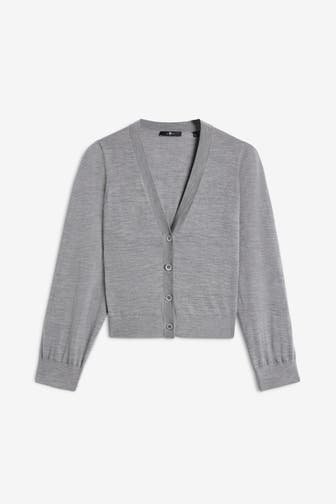 7 FOR ALL MANKIND Strick-Cardigan grau