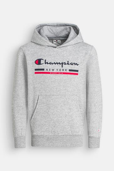 CHAMPION Hoodie hellgrau