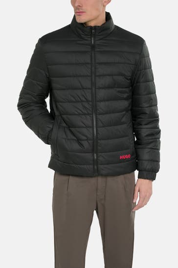 HUGO Light-Steppjacke schwarz