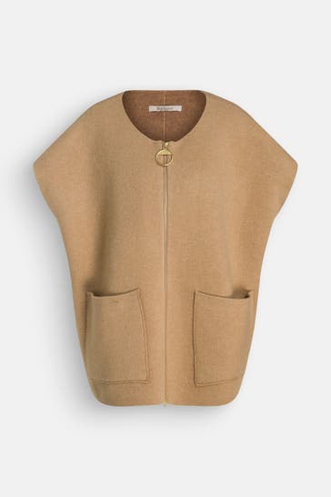 BARBOUR Wollmix-Weste beige