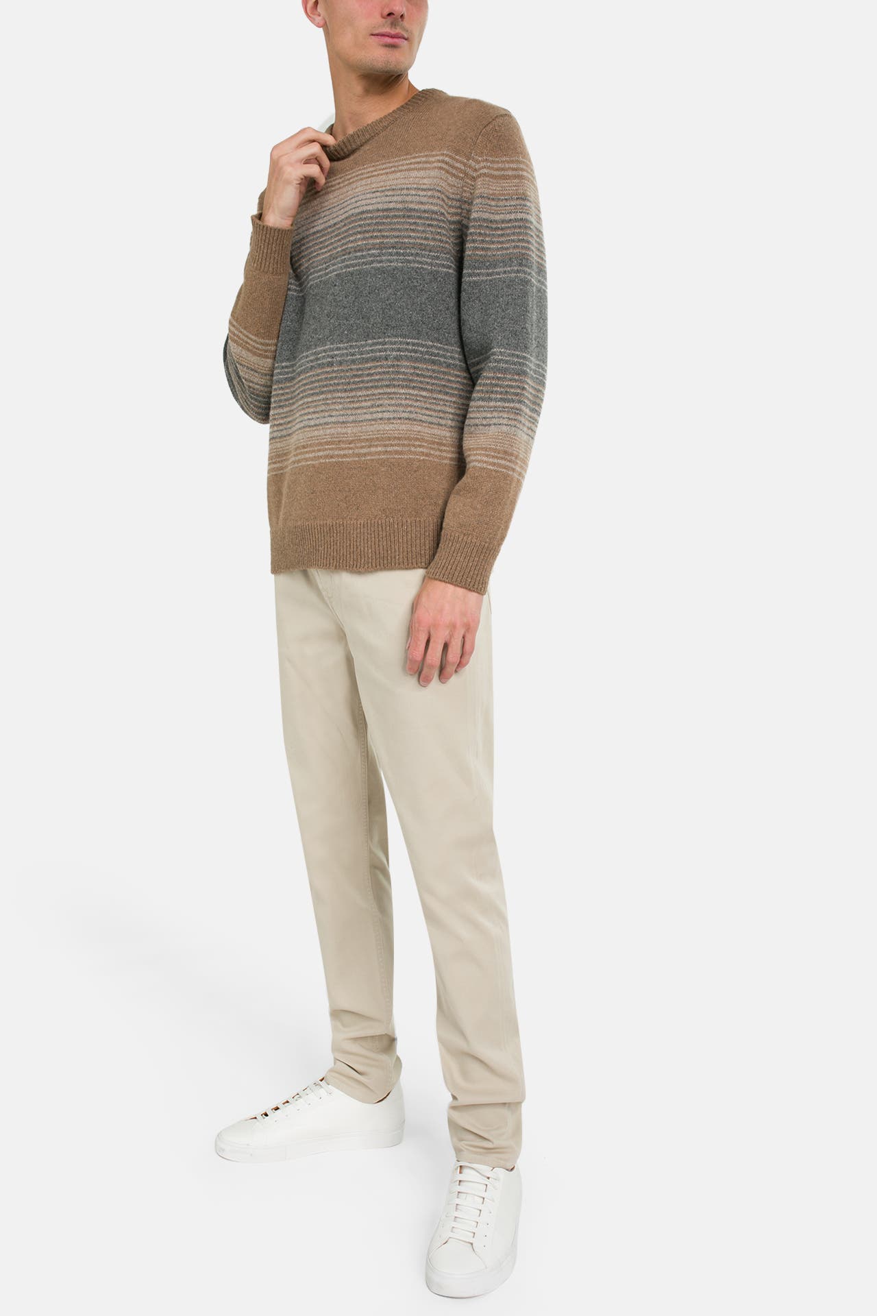 7 FOR ALL MANKIND Strickpullover braun gemustert, Bild 1