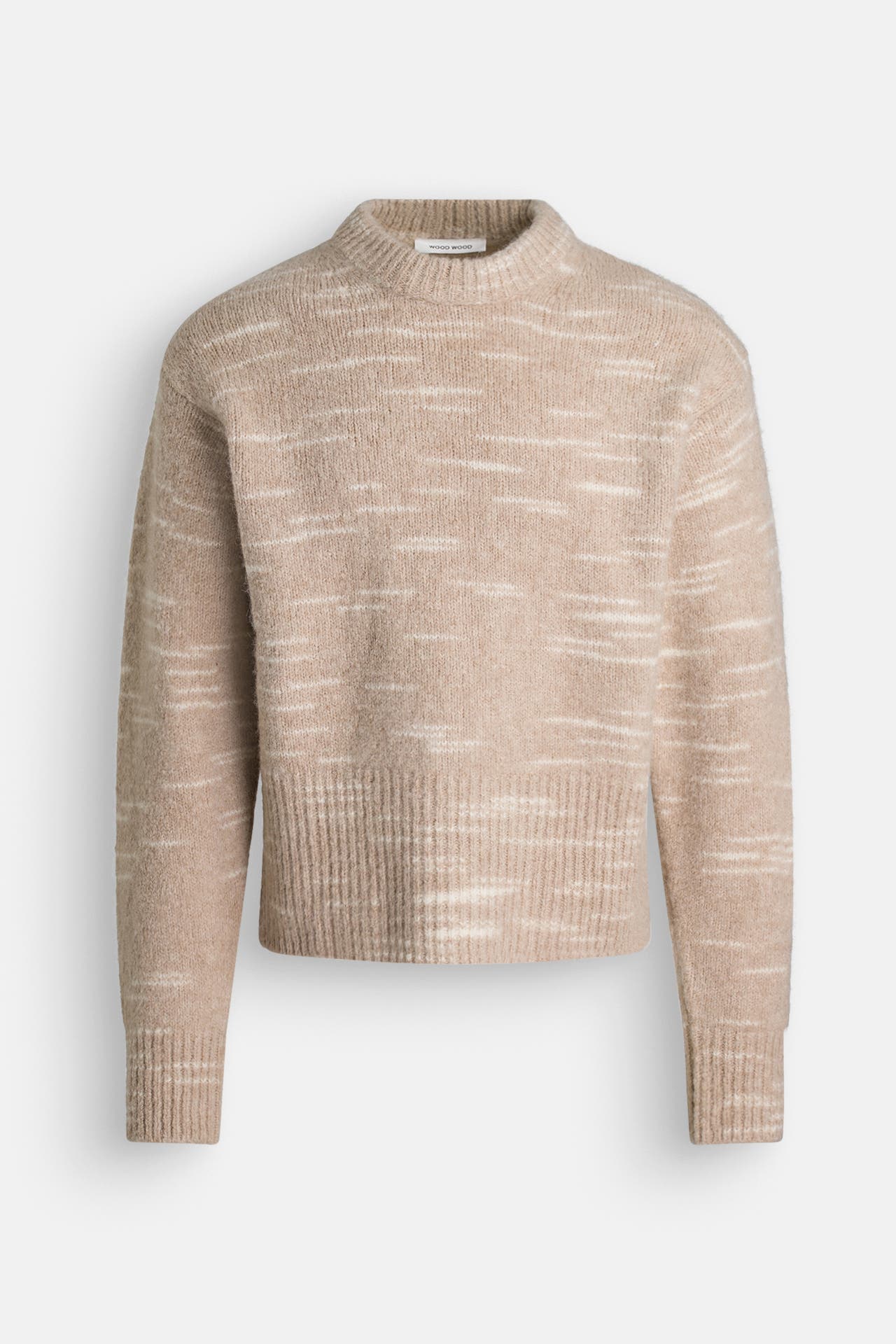 WOOD WOOD Wollmix-Pullover gemustert, Bild 1