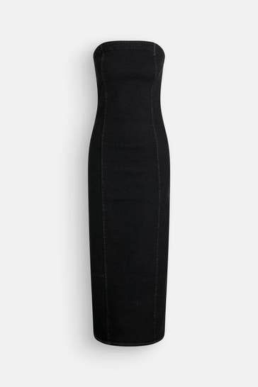 GESTUZ Jeanskleid 'Tubina' schwarz