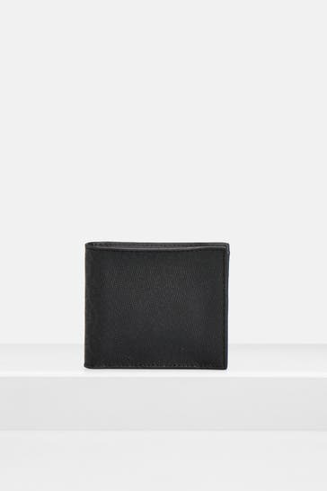 ARMANI EXCHANGE Ledergeldbörse schwarz