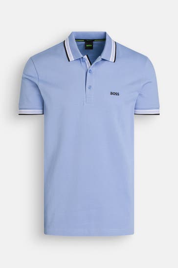 BOSS GREEN Polo-Shirt aqua