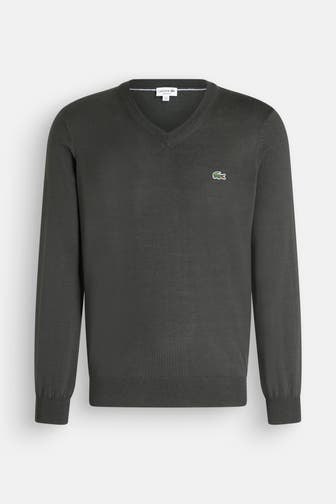 LACOSTE Wollmix-Pullover waldgrün