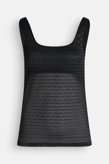 EMPORIO ARMANI Top gemustert