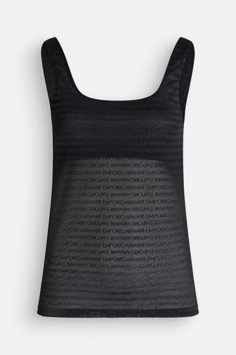 EMPORIO ARMANI Top gemustert