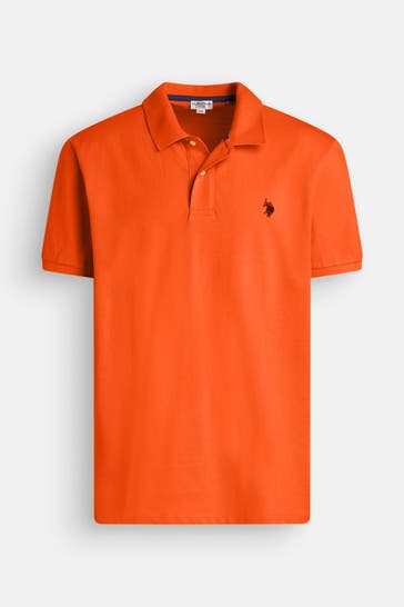 U.S. POLO ASSN. Polo-Shirt 'Card' orange