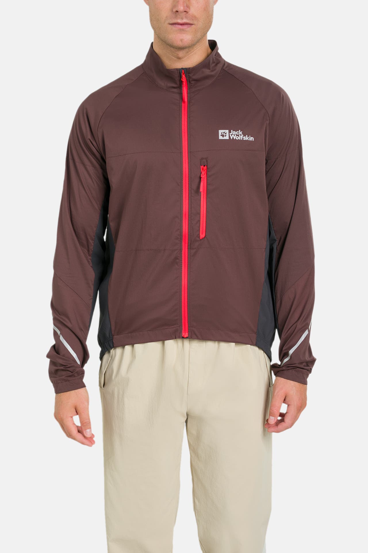 JACK WOLFSKIN Fahrradjacke 'Morobbia Alpha' weinrot, Bild 1