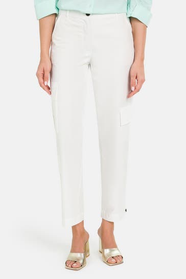 MARC CAIN Cargo-Hose weiß