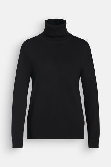BARBOUR Rollkragenpullover schwarz