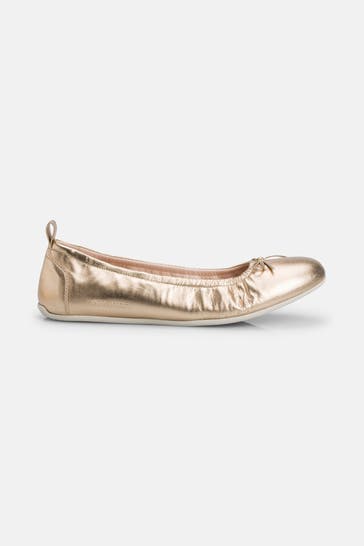 CANDICE COOPER Leder-Ballerinas 'Dafne Dancer' gold