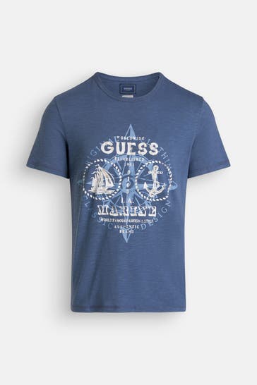 GUESS T-Shirt graublau