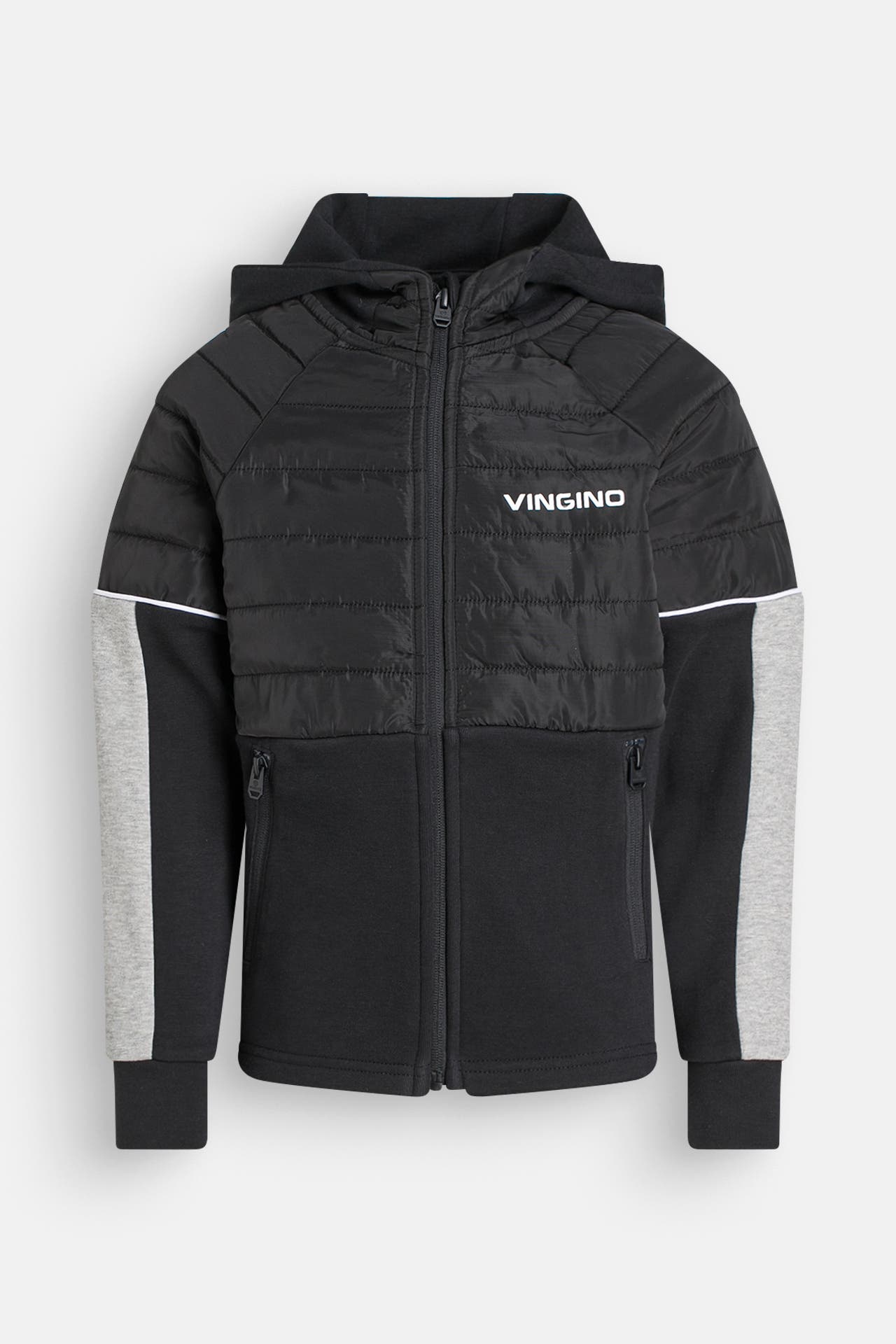 VINGINO Sweatjacke 'Tito' schwarz-grau, Bild 1