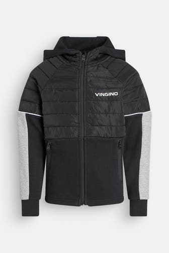 VINGINO Sweatjacke 'Tito' schwarz-grau