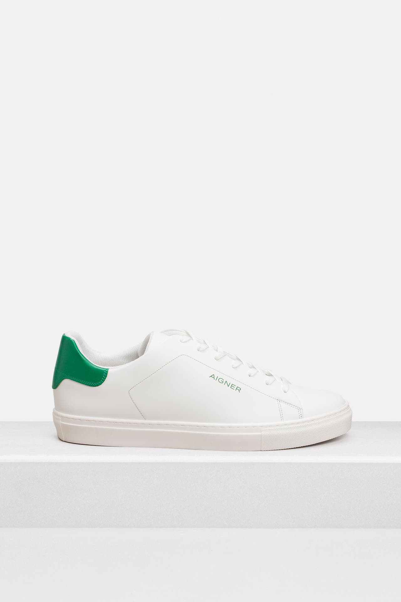 AIGNER Leder-Sneaker 'Ron 1A' weiß, Bild 1