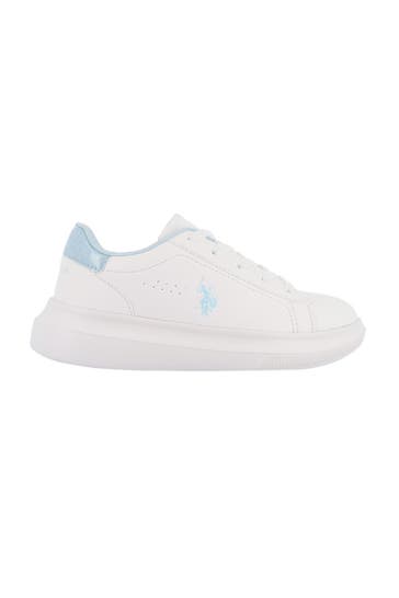 U.S. POLO ASSN. Sneaker 'Helis' weiß-hellblau