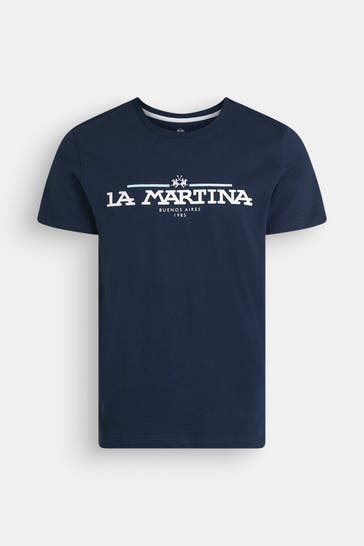 LA MARTINA T-Shirt dunkelblau
