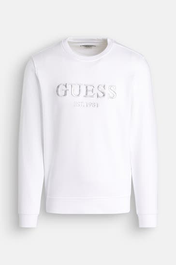 GUESS Sweatshirt weiß