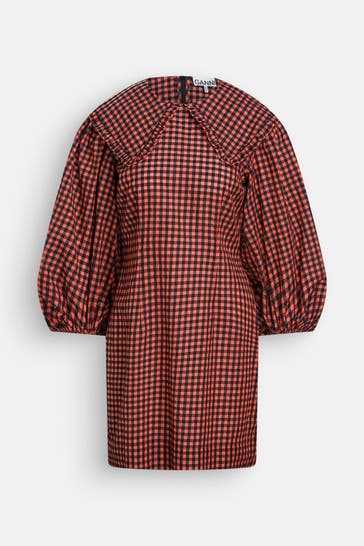 GANNI Kleid kariert