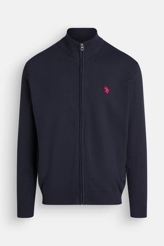U.S. POLO ASSN. Strickjacke schwarzblau