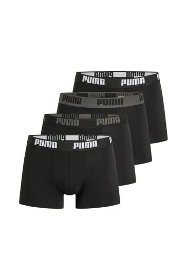 PUMA 4er-Pack Boxer Trunks schwarz