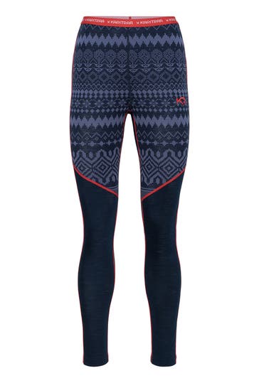 KARI TRAA Funktionstights gemustert