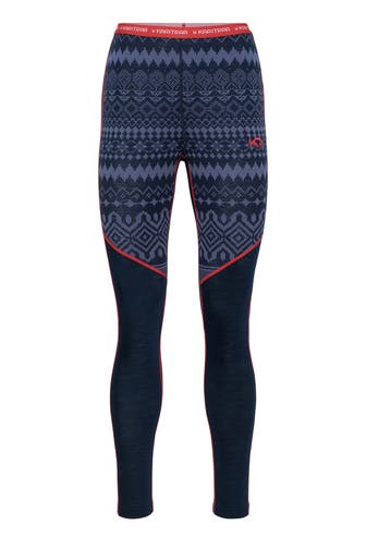 KARI TRAA Funktionstights gemustert