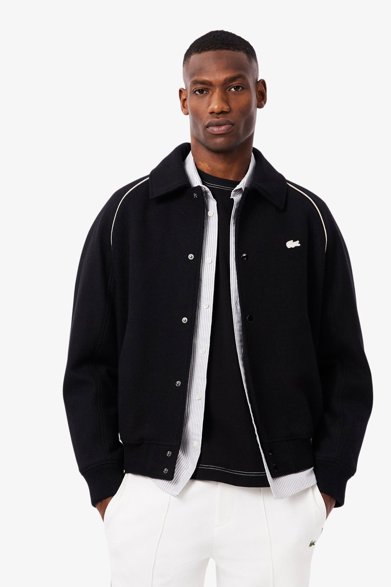 LACOSTE Collegejacke schwarz, Bild 1