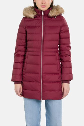 TOMMY HILFIGER Light-Daunenmantel bordeaux