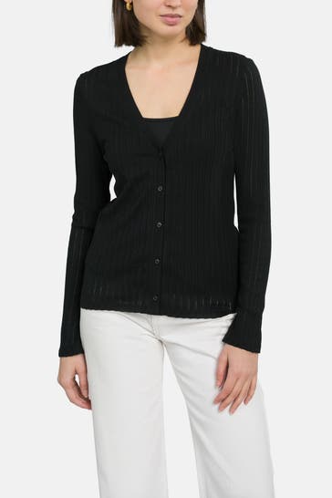 MARC O'POLO Strickjacke schwarz