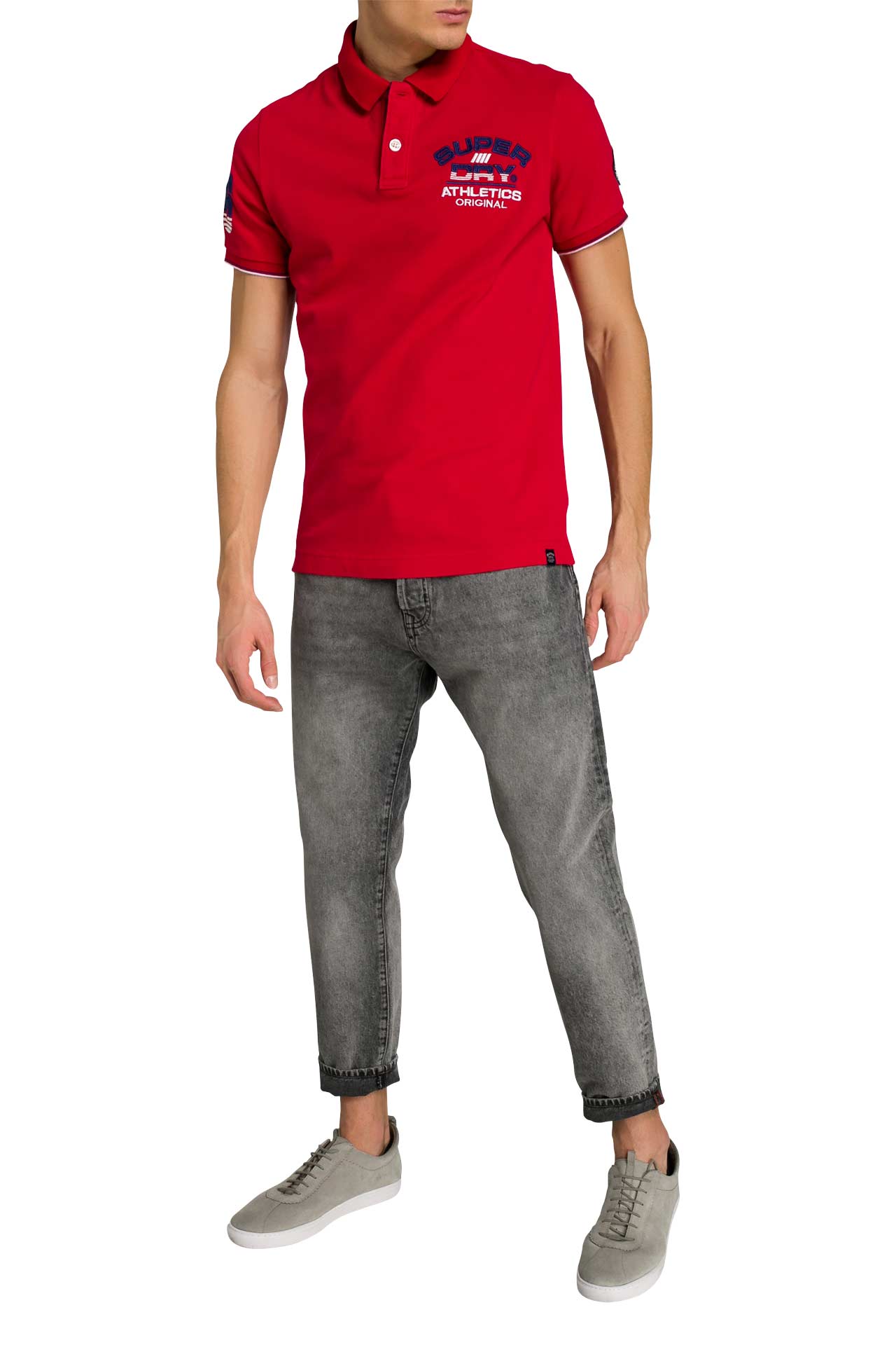 SUPERDRY Polo-Shirt rot, Bild 1