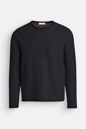 PHIL PETTER Wollmixpullover dunkelblau
