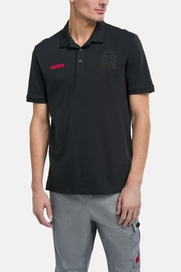 HUGO Polo-Shirt schwarz